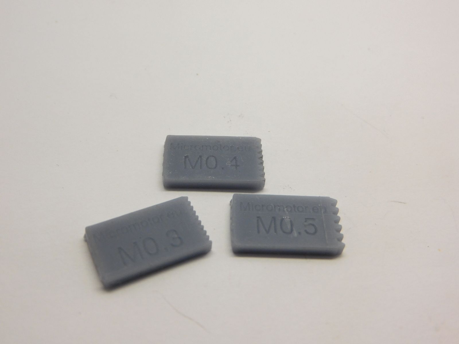 Micromotor.EU T004 – Modulemeetmal voor tandwielen en wormen – M0.3, M0.4 en M0.5