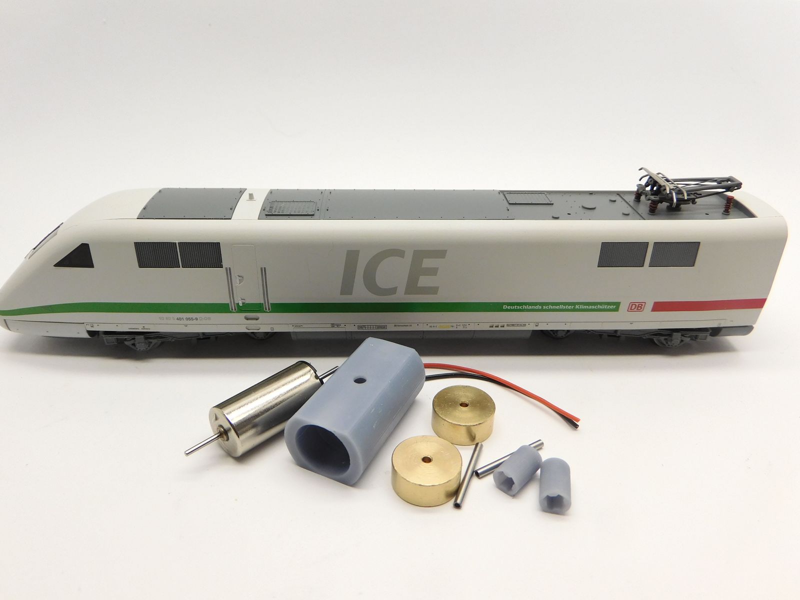 Micromotor.EU TTI003C – Ombouwmotor voor Tillig ICE BR 401 – Met vliegwiel en wormwiel – TT