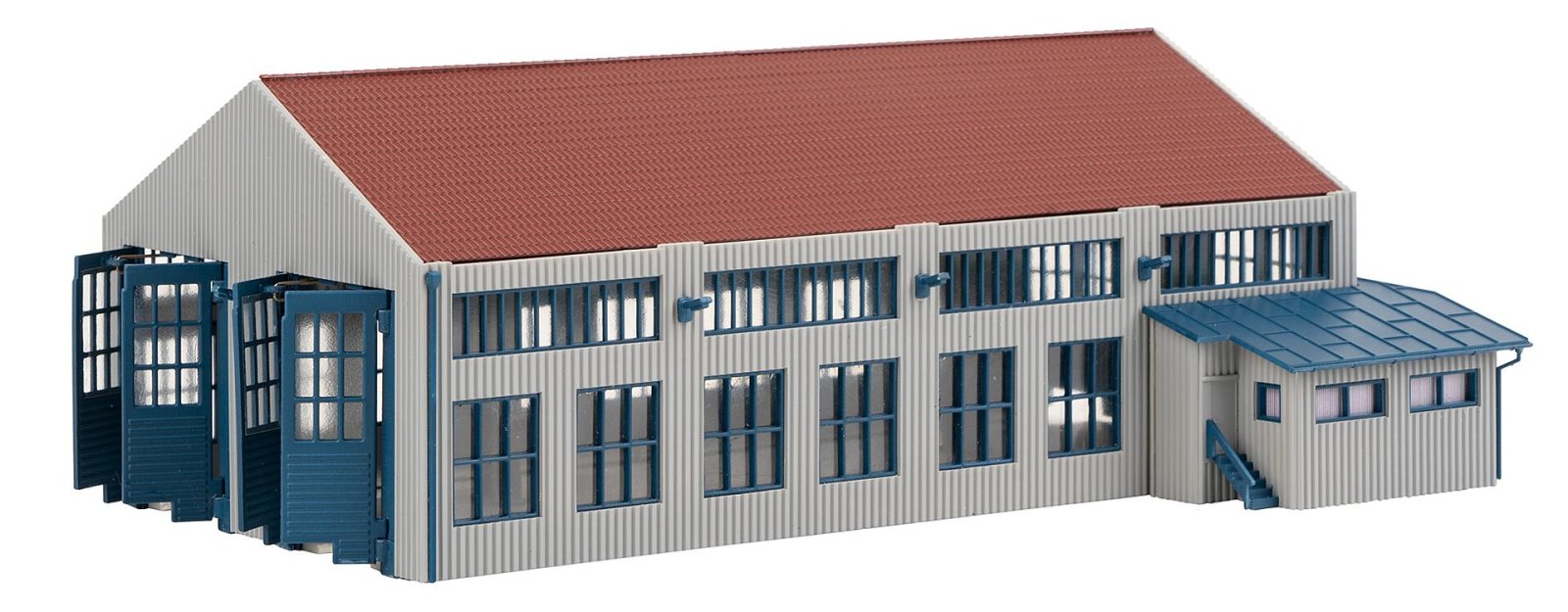 Moderne Locomotiefloods Tweesporig