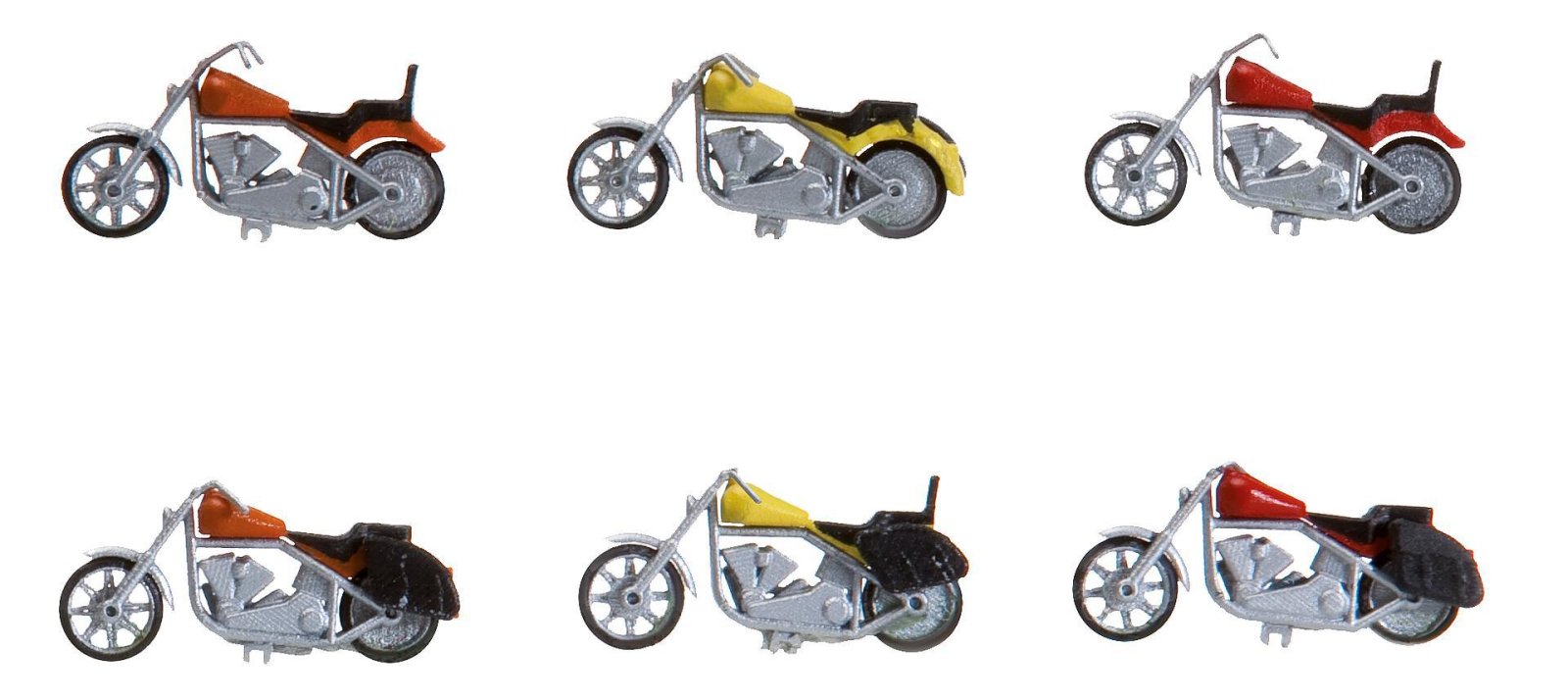 Motorfietsen 6 Stuks