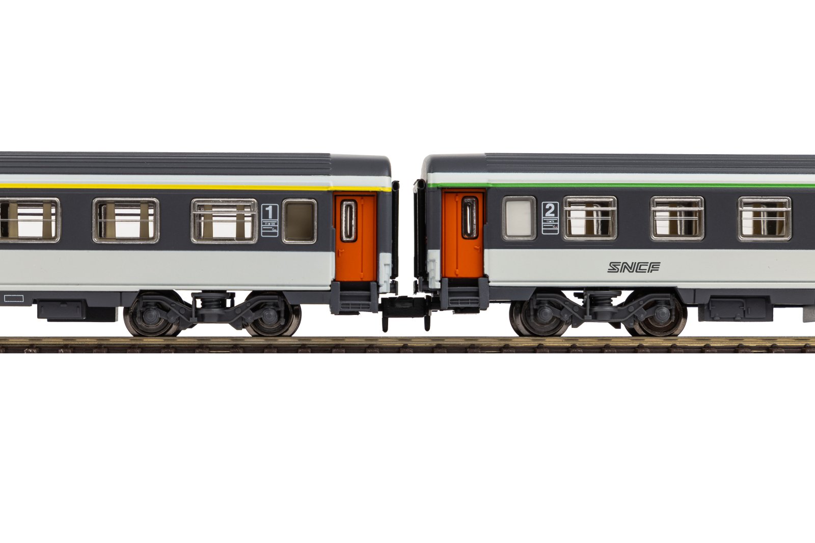 N-2er Set Abteilwg. 1.Kl. + 2.Kl. SNCF IV/V