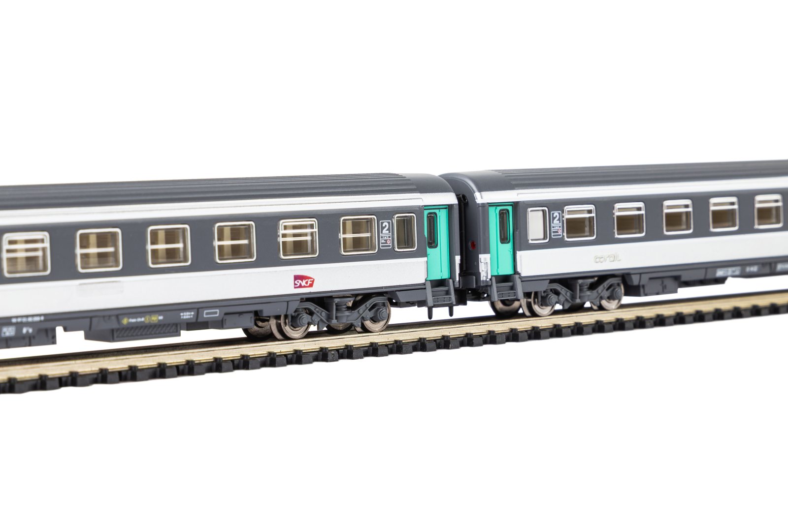 N-2er Set Abteilwg. 2.Kl.+ 2.Kl./Gepäckabteil SNCF VI