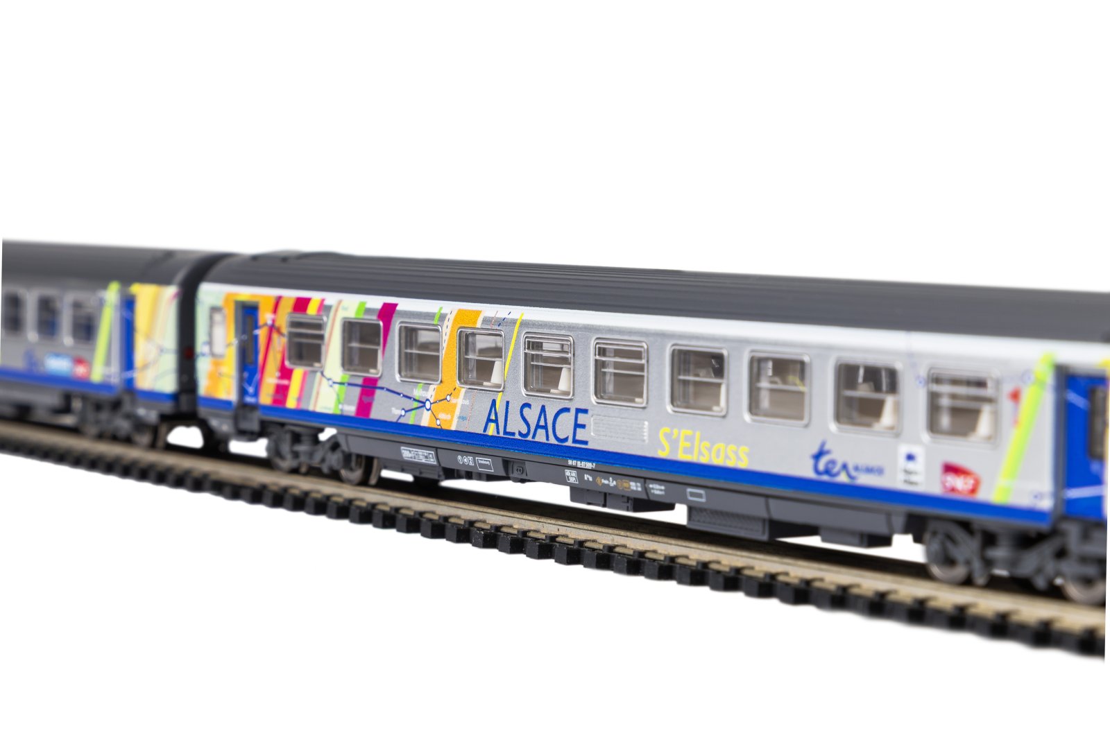 N-2er Set Corailwg. ALSACE 1.+2.Kl. SNCF VI