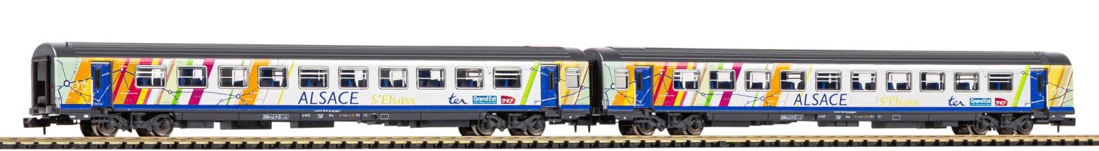 N-2er Set Corailwg. ALSACE 2x 2.Kl. SNCF VI