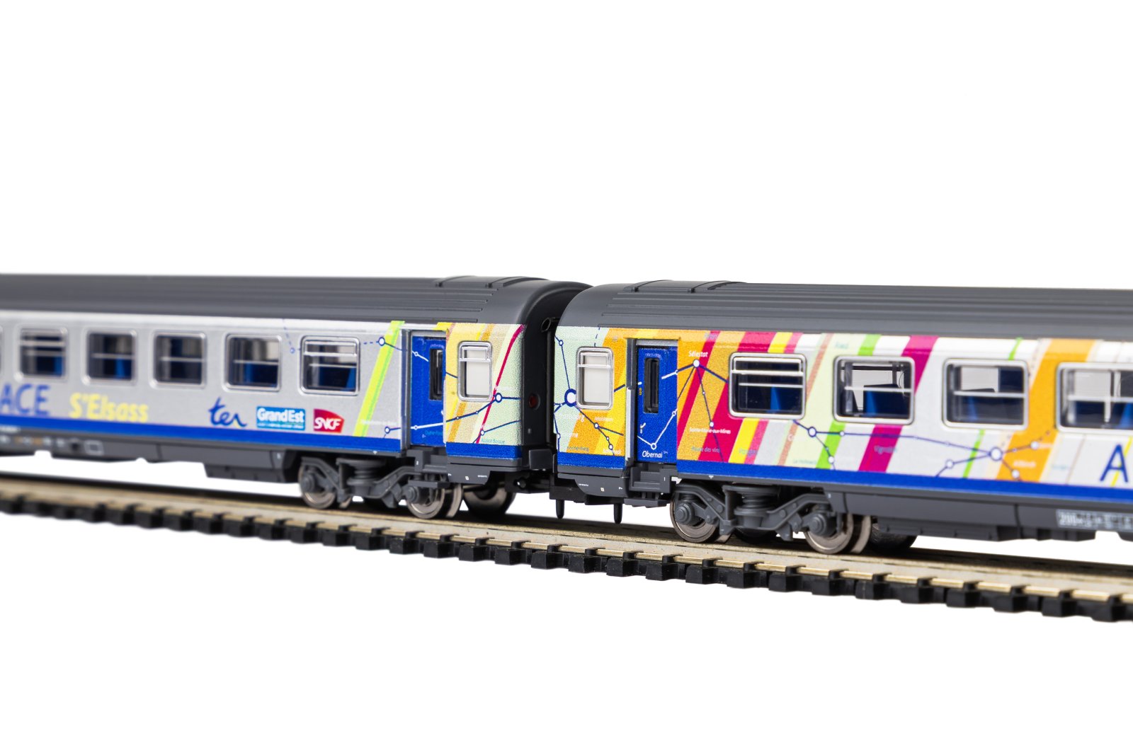 N-2er Set Corailwg. ALSACE 2x 2.Kl. SNCF VI