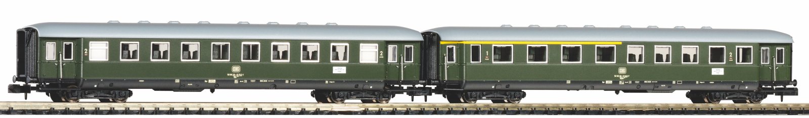 N-2er Set Schürzeneilzugwg. 2. Kl. und 1./2. Kl. DB  IV