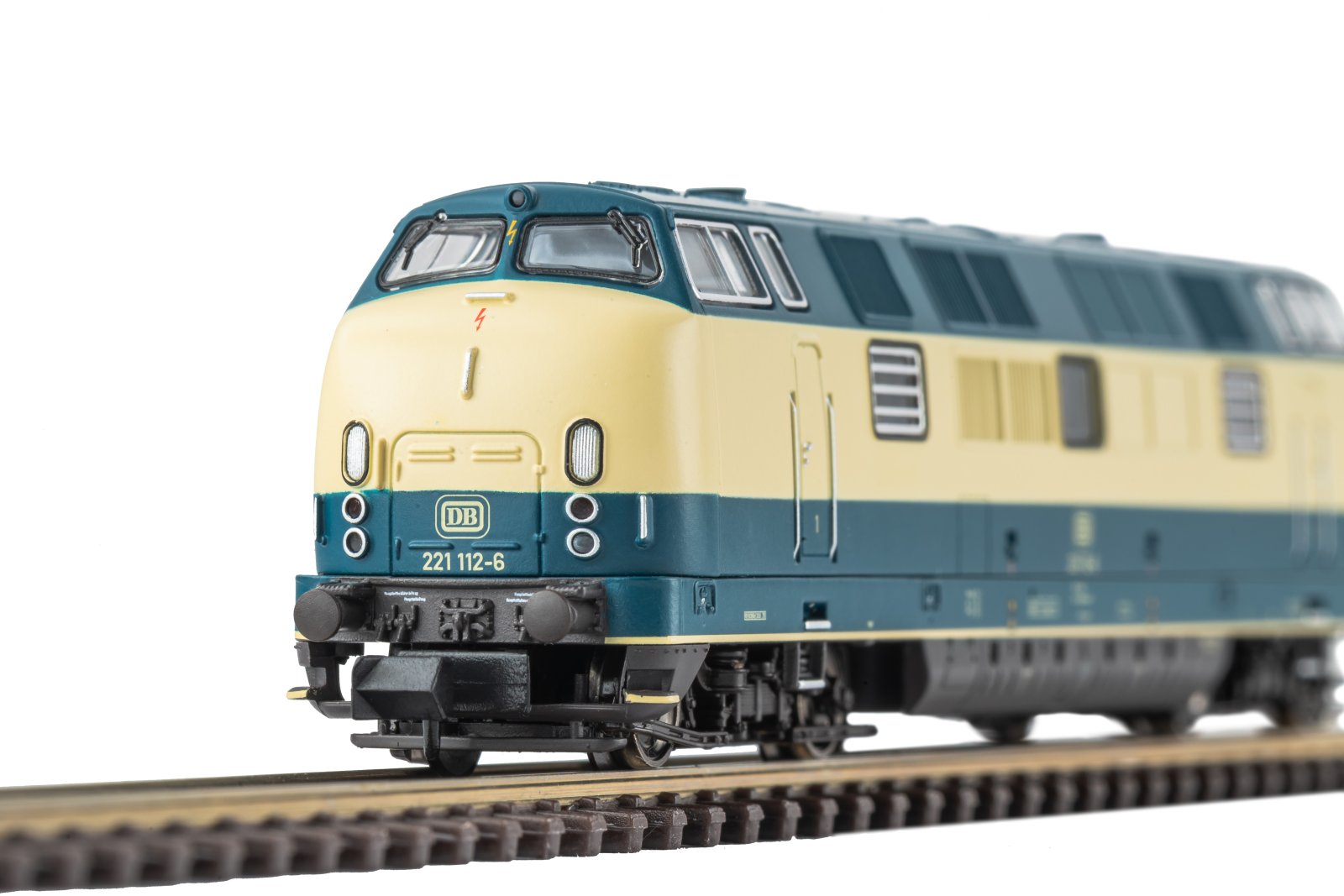 N-Diesellok/Sound BR 221 blau beige DB IV + Next18 Dec.