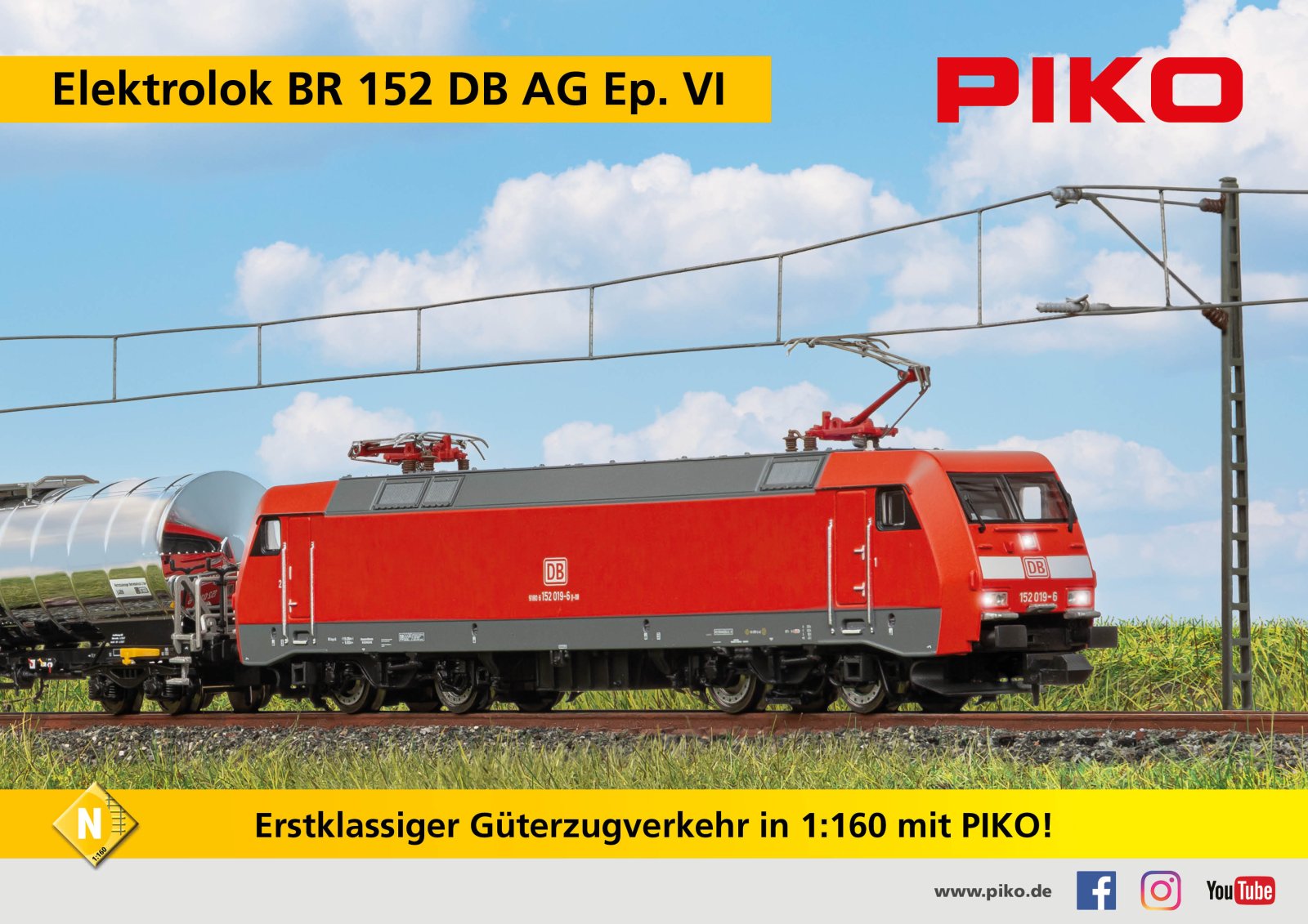 N-E-Lok BR 152 DB AG VI + DSS Next18