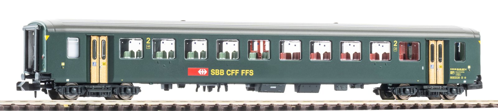 N-Personenwg. EW I, 2. Kl. mit neuer Schrift und grauem Dach SBB V