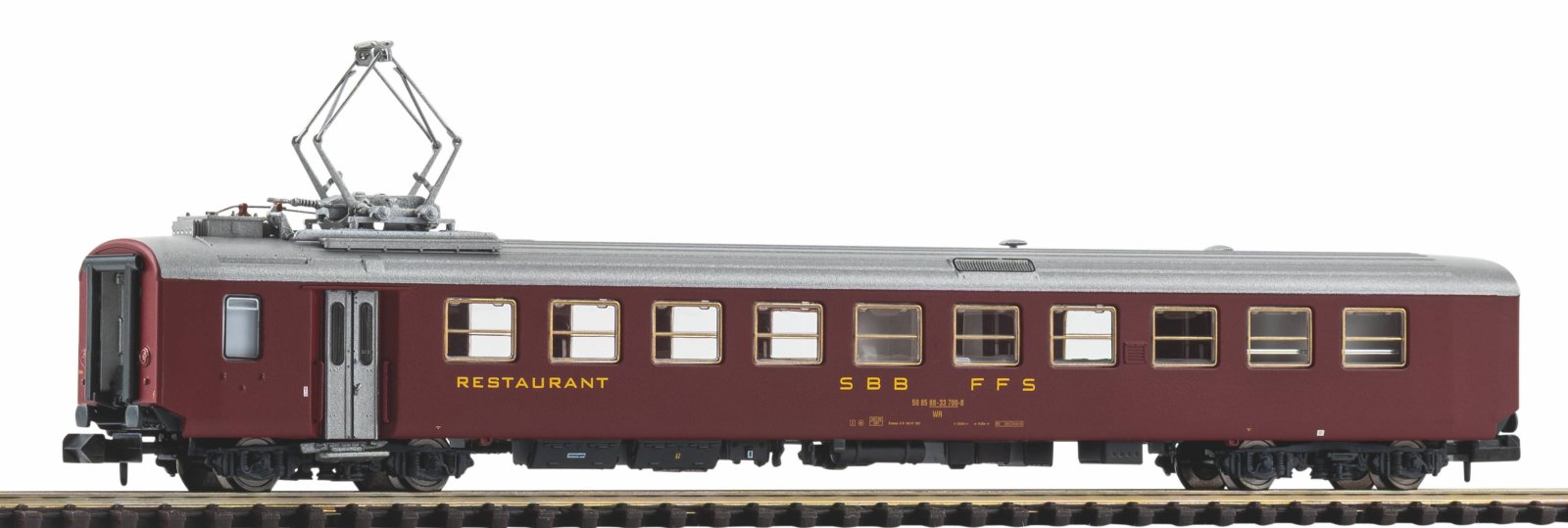 N-Personenwg. Speisewg. EW I,Historic Speisewagen 50 85 88-33 700-8 rot, SBB, Ep. V-VI