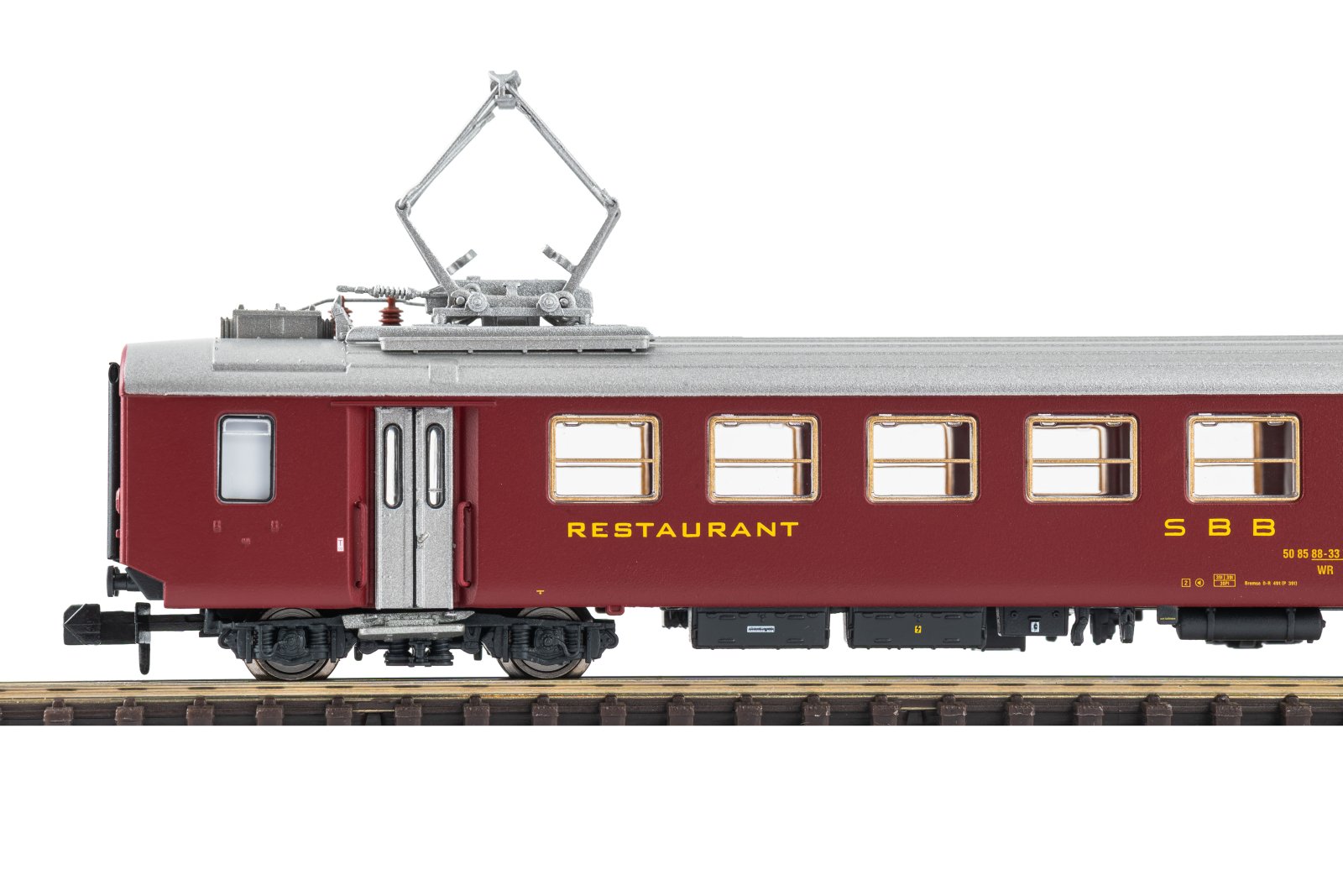N-Personenwg. Speisewg. EW I,Historic Speisewagen 50 85 88-33 700-8 rot, SBB, Ep. V-VI