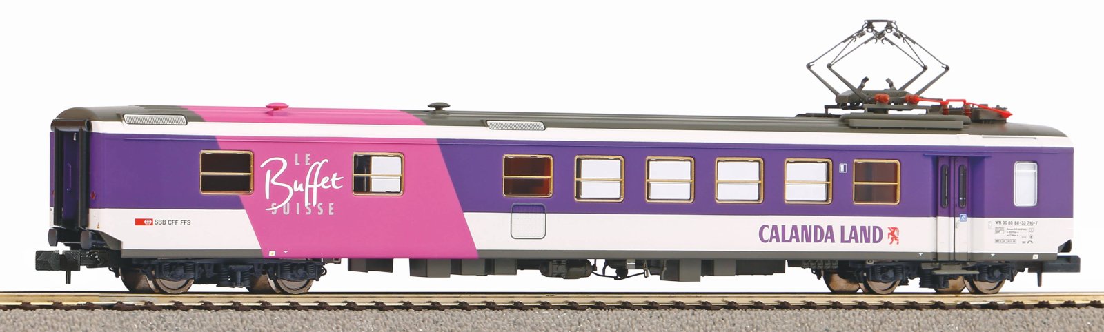 N-Personenwg. Speisewg. EWI  "Calanda Land"  SBB IV