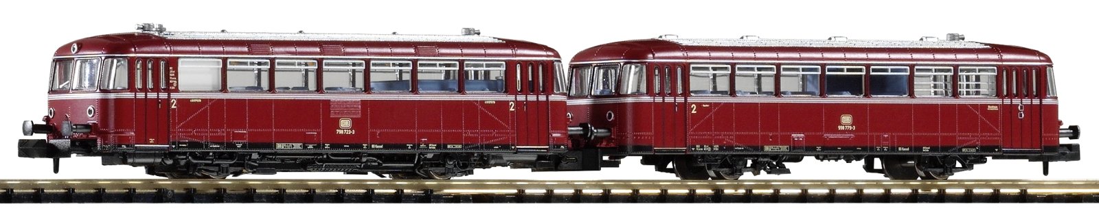 N-Schienenbus 798 + Steuerwagen 998.6 DB IV