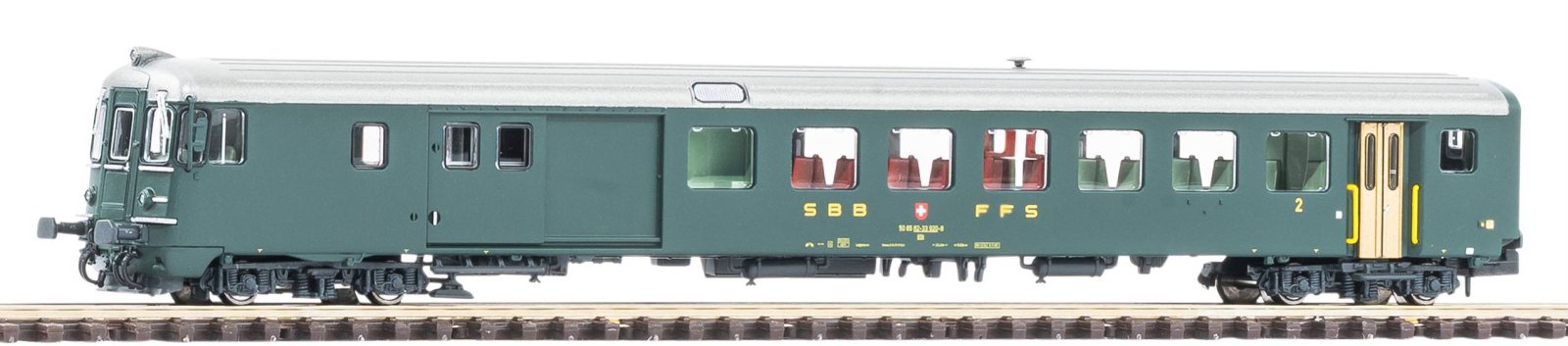 N-Steuerwg. Bdt 902-8, grün mit alter Schrift, SBB, Ep. IV