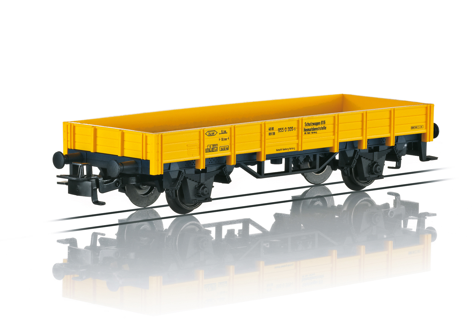 Niederbordwagen gelb, DB