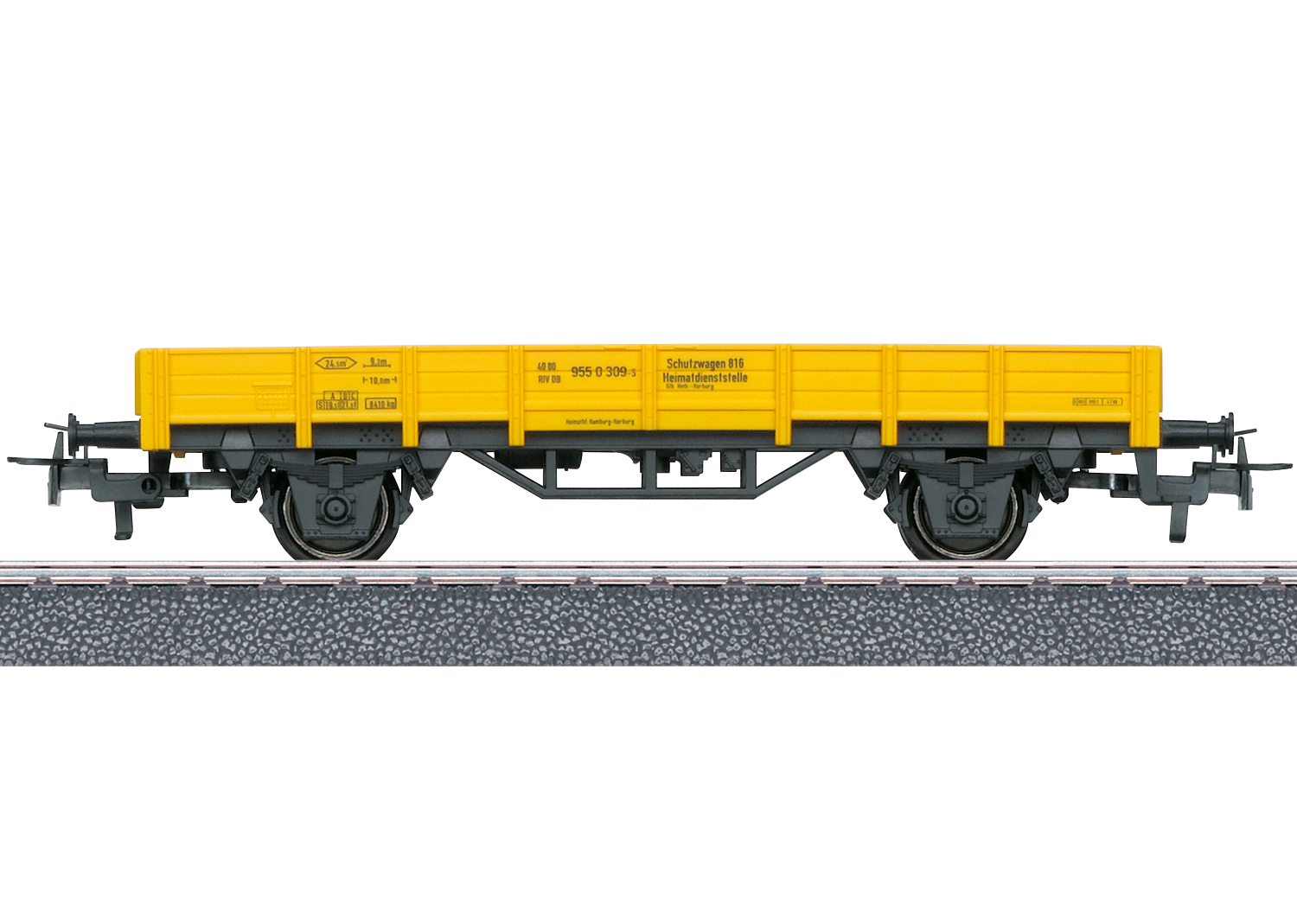Niederbordwagen gelb, DB