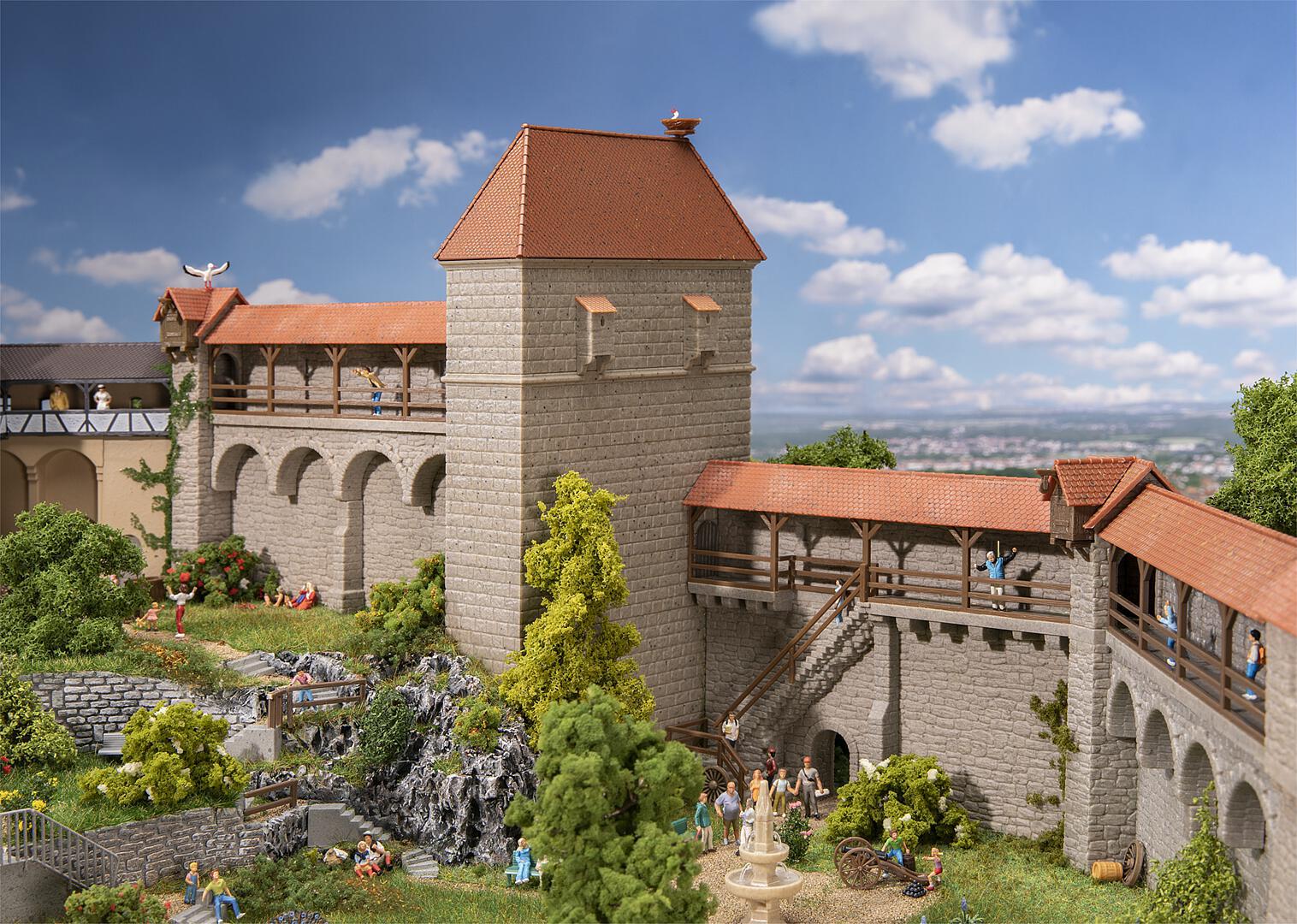 Oude Stadsmuren Set Schildmuur