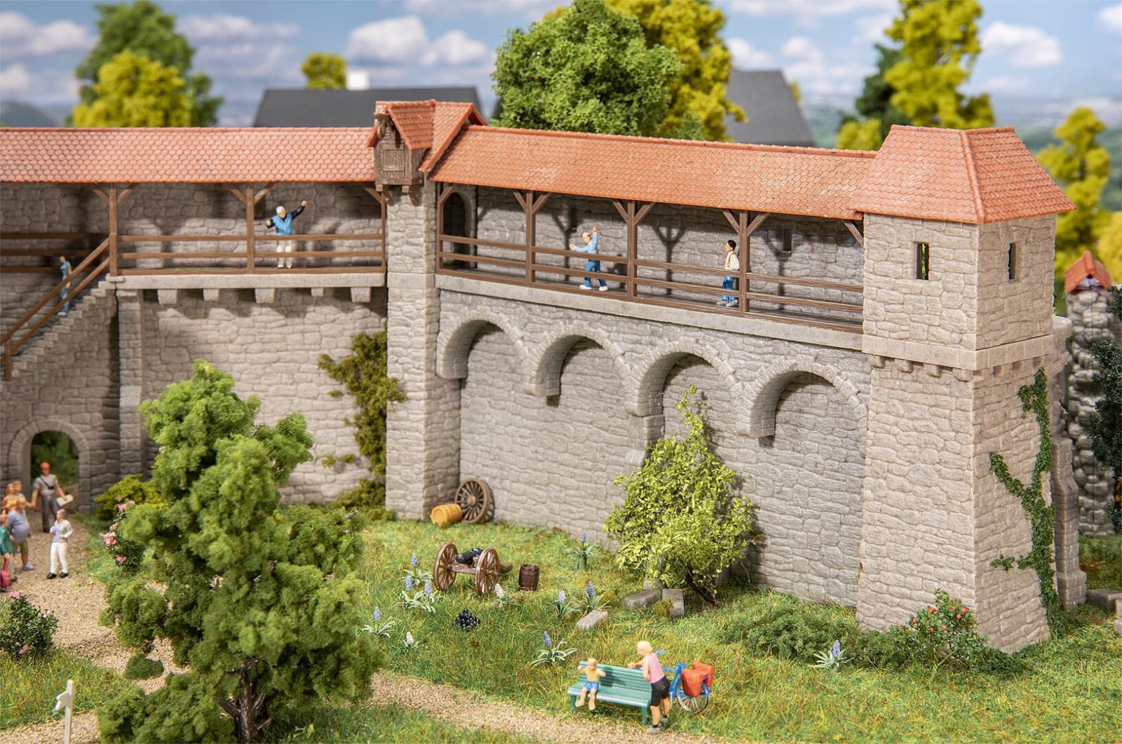 Oude Stadsmuren Set Verdedigingstorens