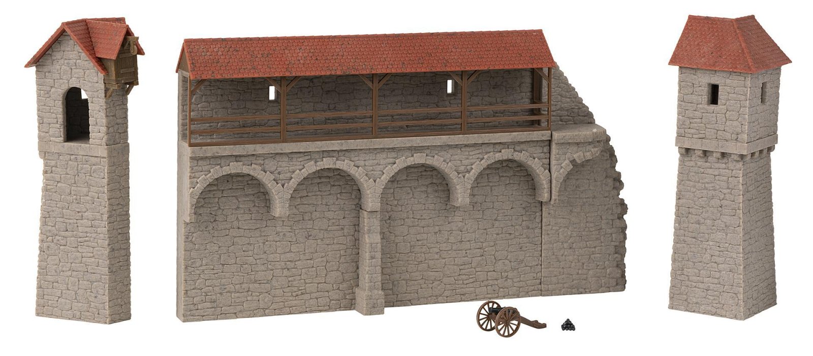 Oude Stadsmuren Set Verdedigingstorens