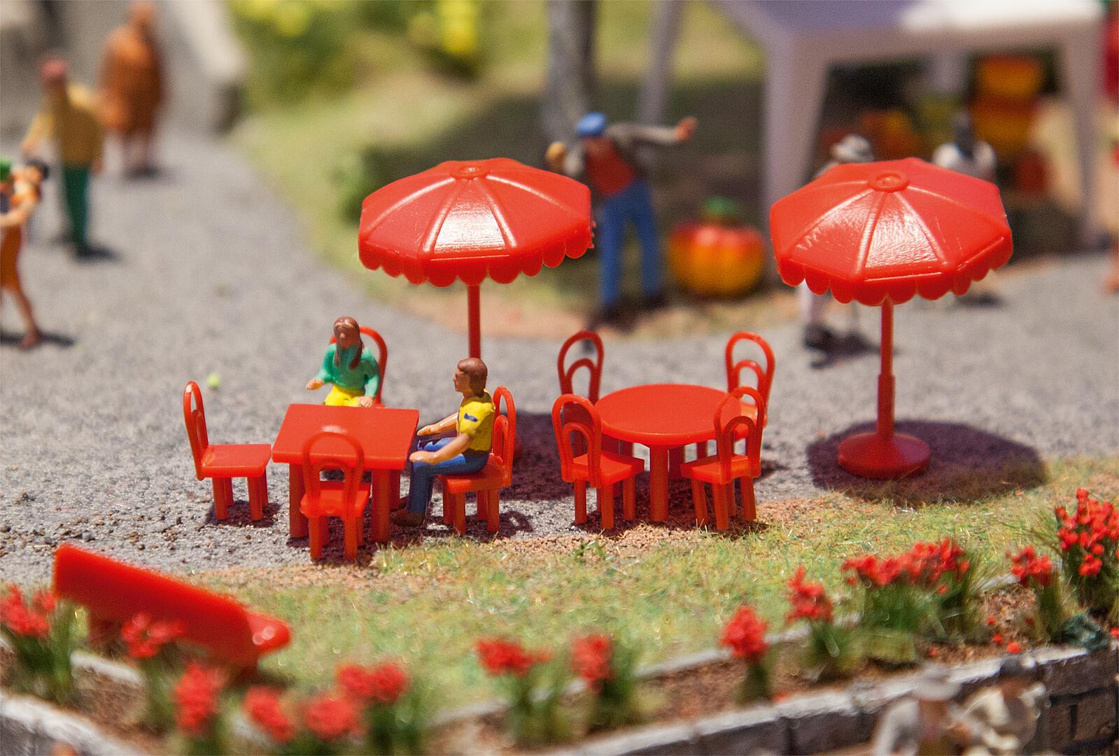 Parasols Tafels Banken