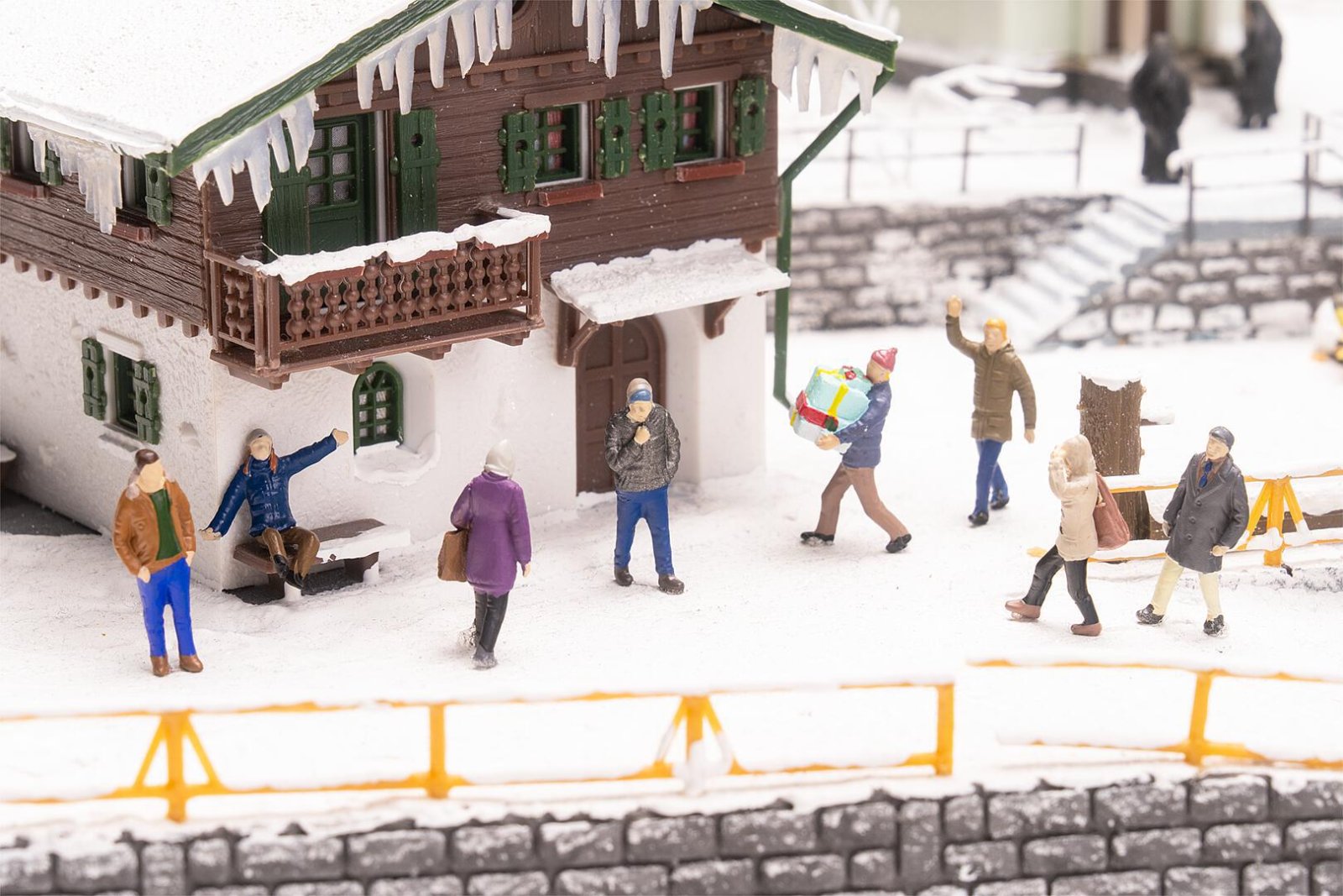 Passers-By In Winter