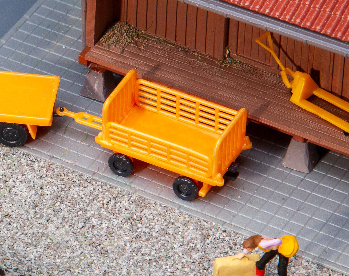 Perronwagens Oranje 2 Stuks