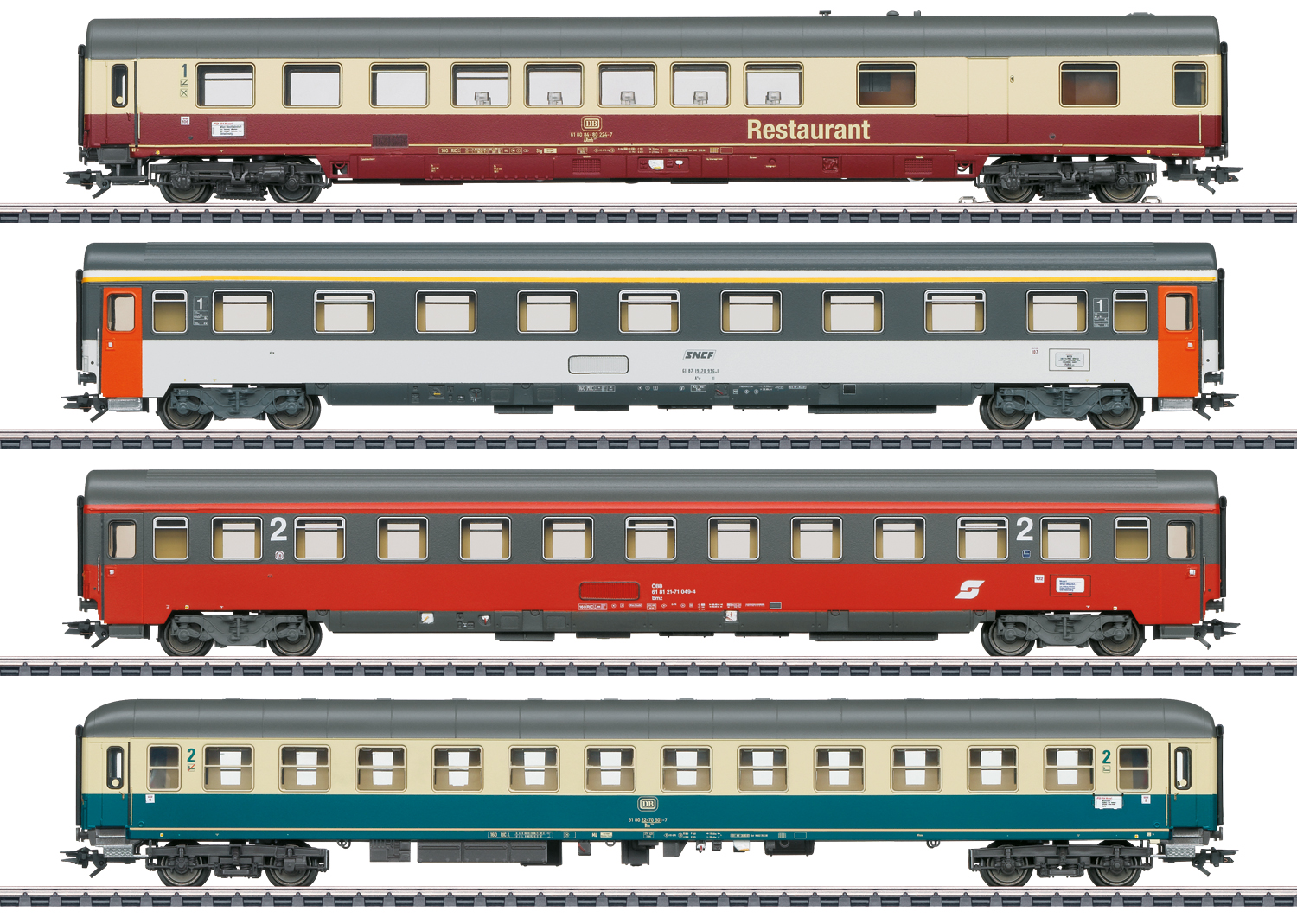 Personenwagen-Set1,FD Mozart