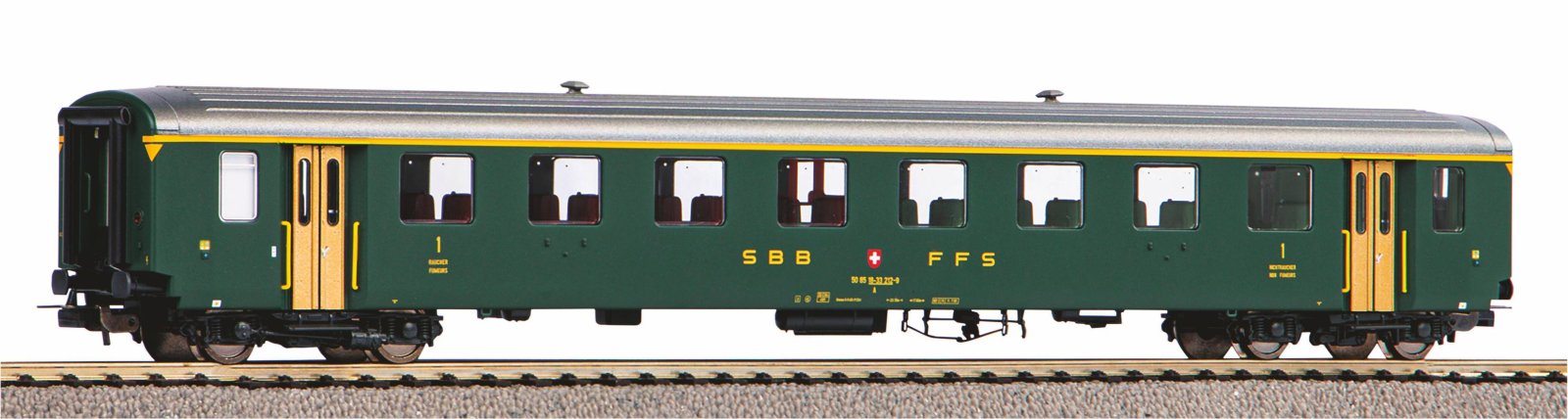 Personenwg. EW I 1. Kl. alte Schrift SBB IV