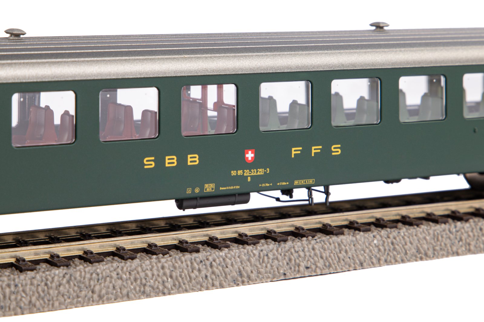 Personenwg. EW I 2. Kl. alte Schrift SBB IV
