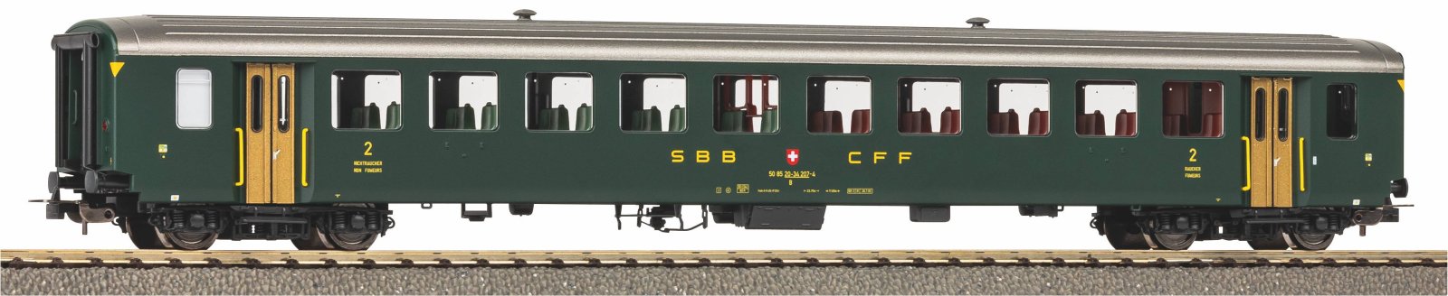 Personenwg. EW I 2. Kl. alte Schrift SBB IV