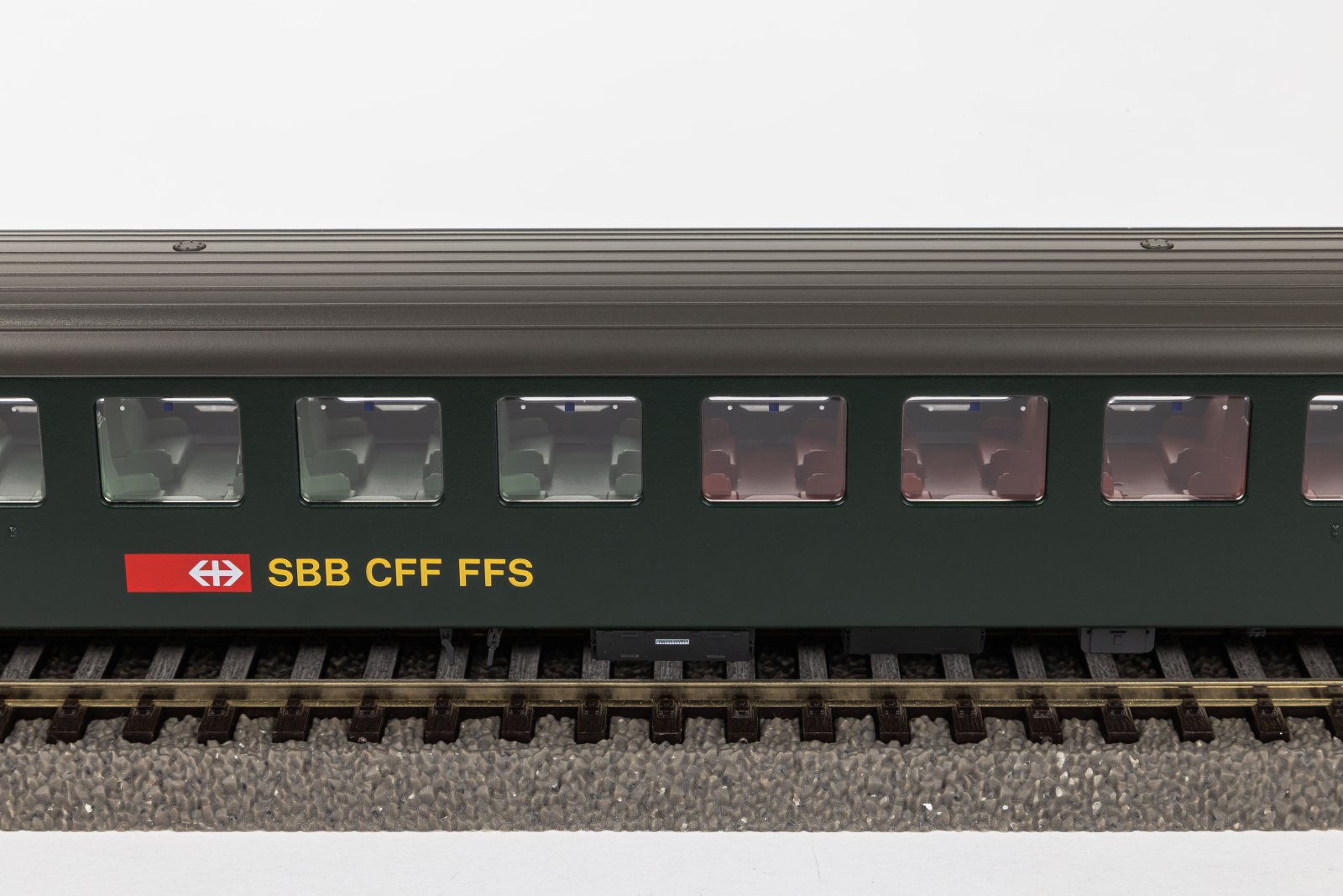 Personenwg. EW I 2. Kl. Grün, neue Schrift SBB V