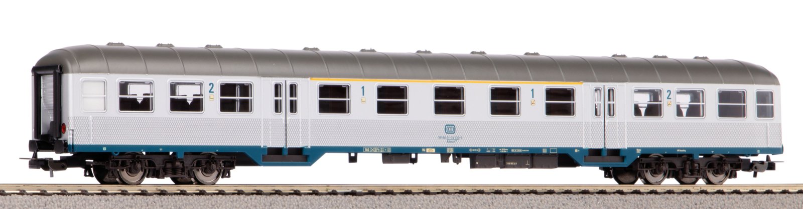 Perswg. 1./2.Kl. Silberling  Abnrzb 704 DB IV   beige-blau