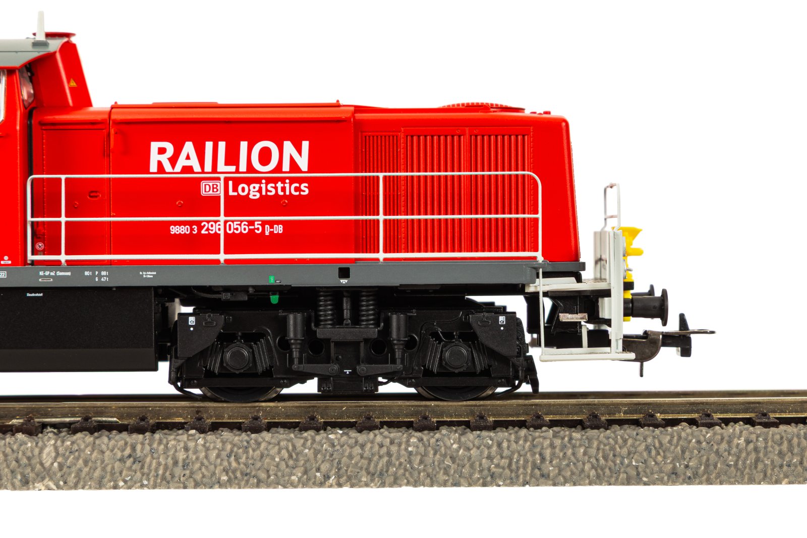 PIKO - Diesel locomotief BR 296 Railion VI met PluX22 sounddecoder (Spoor H0) 22045