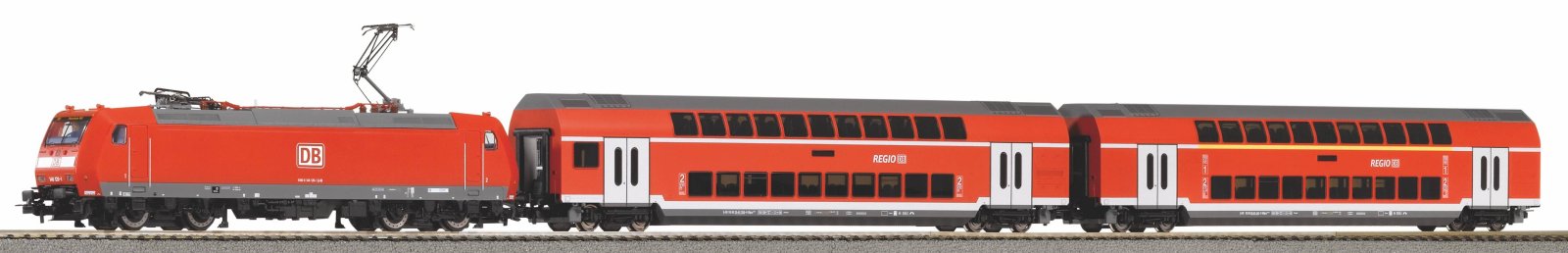PSC wlan S-Set DB AG BR 146 mit 2 Dosto A-Gleis & B VI