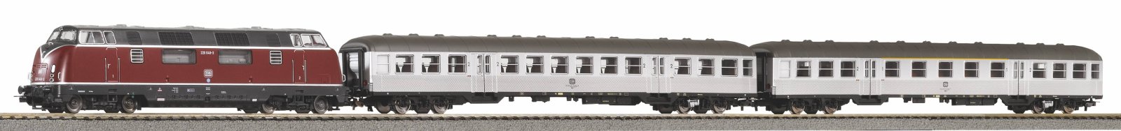 PSC wlan S-Set DB Personenzug BR 220 mit 2 wg. A-Gleis & B IV