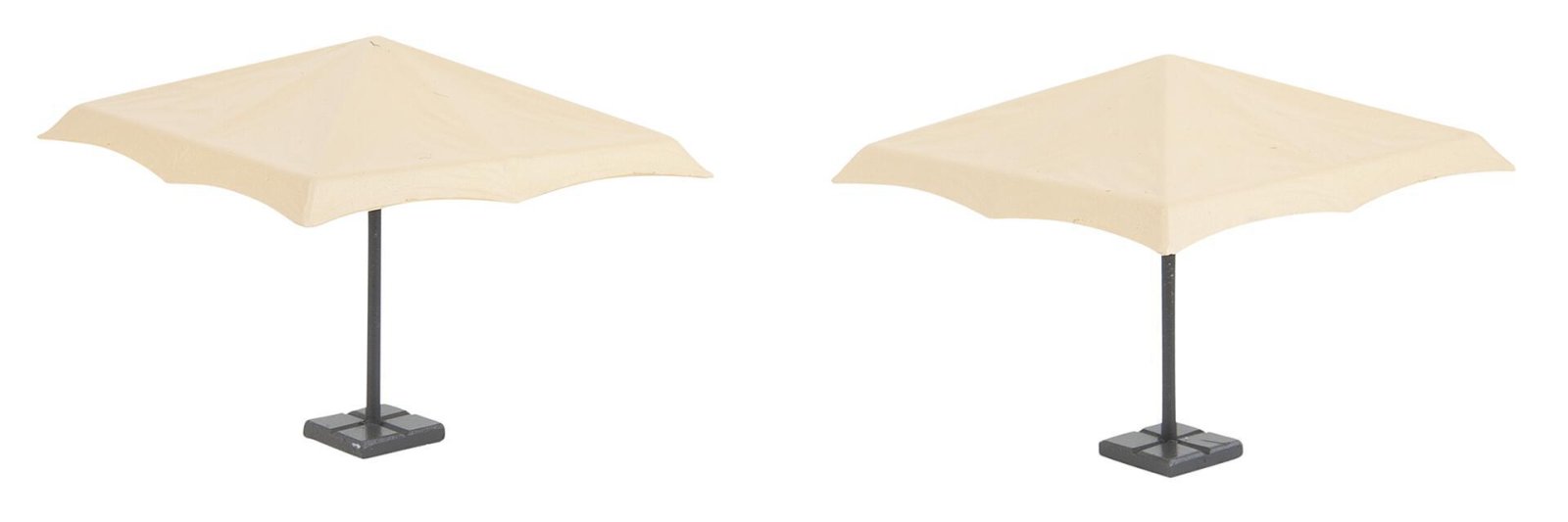 Rechthoekige Parasols 2 Stuks