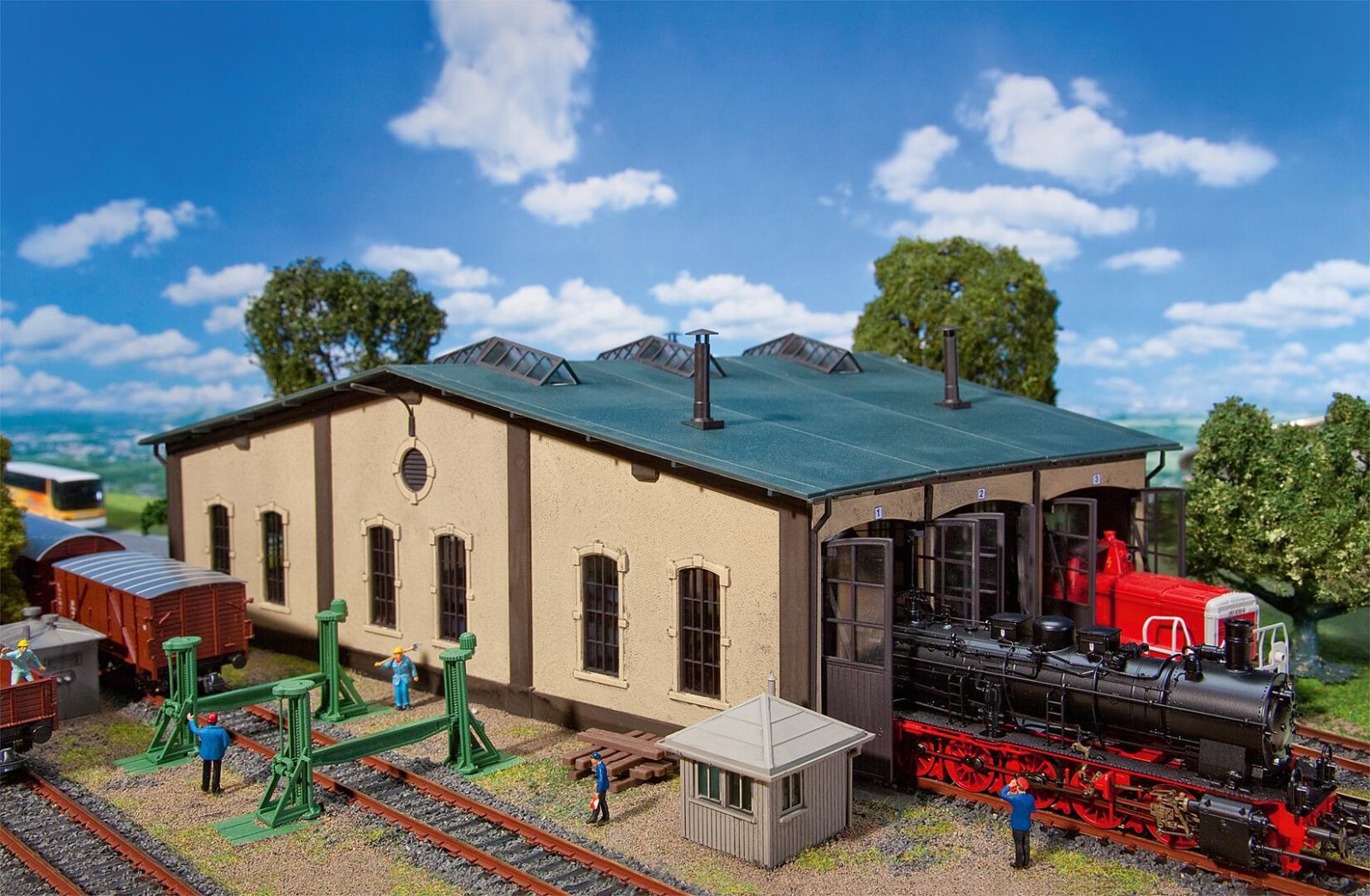 Ronde Locomotiefloods Met Aandrijving