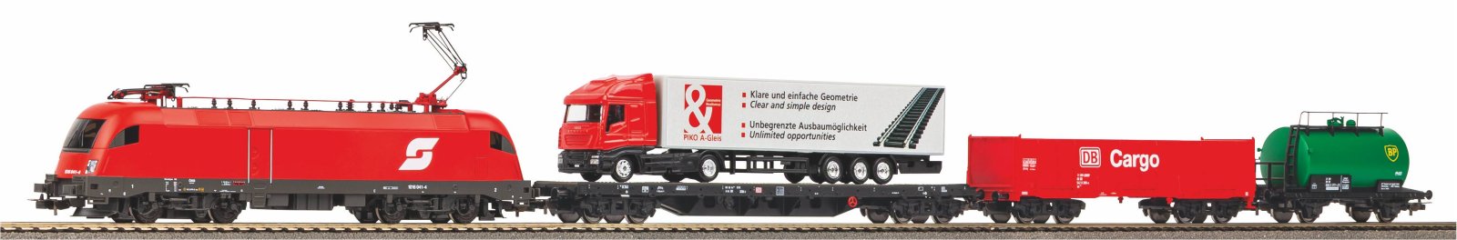 S-Set E-Lok ÖBB Taurus + Güterwg. A-Gleis & B V