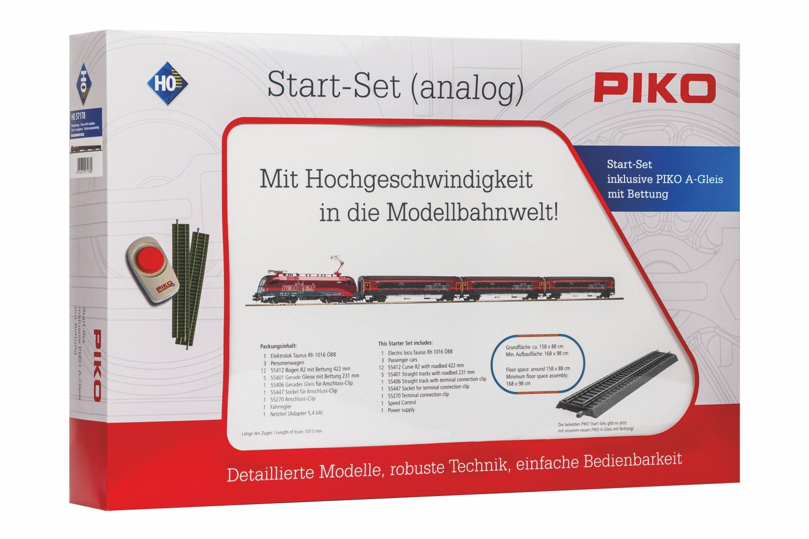 S-Set E-Lok Railjet ÖBB A-Gleis & B V