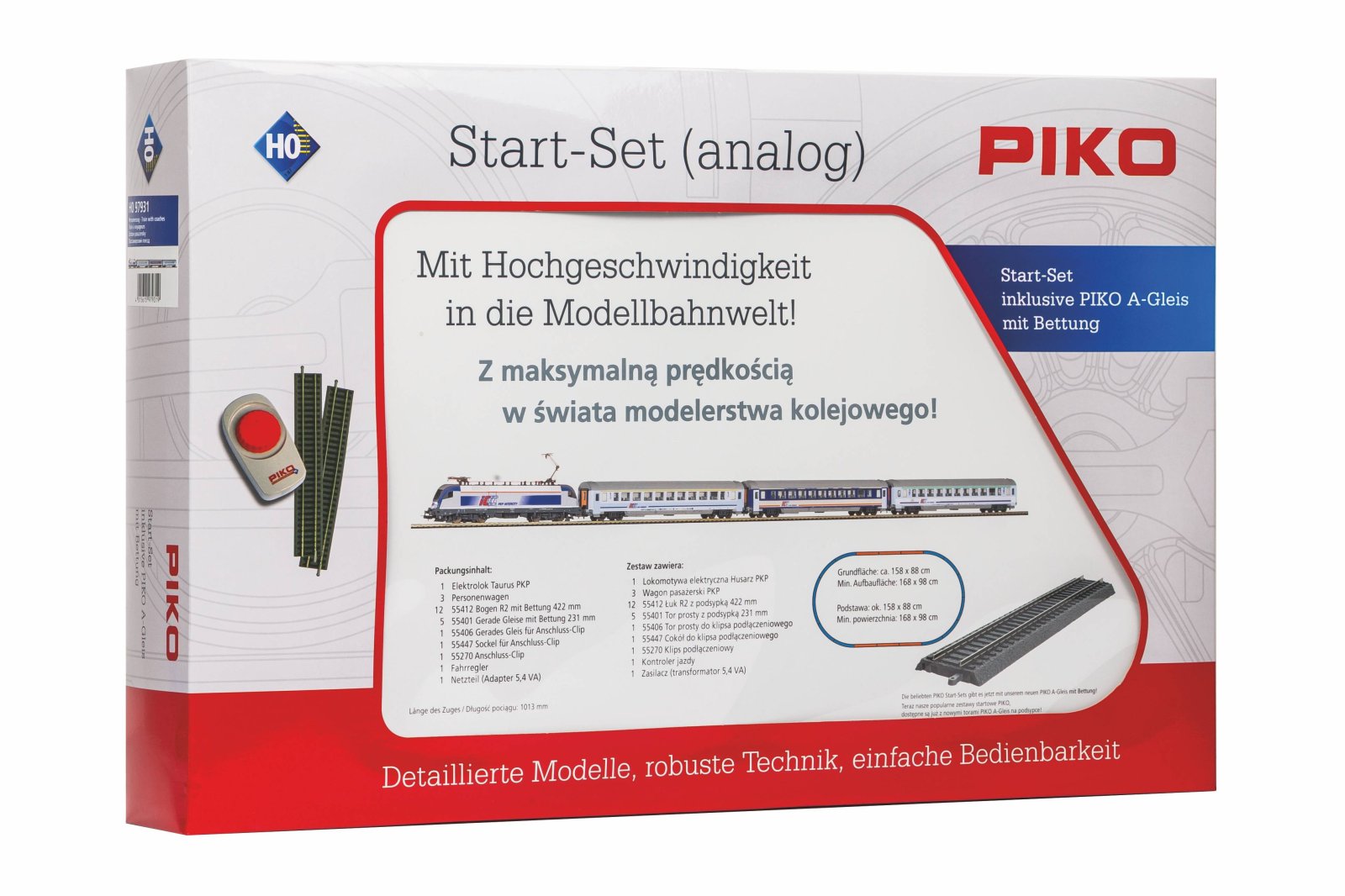 S-Set E-Lok Taurus & drei IC wg. PKP A-Gleis & B VI