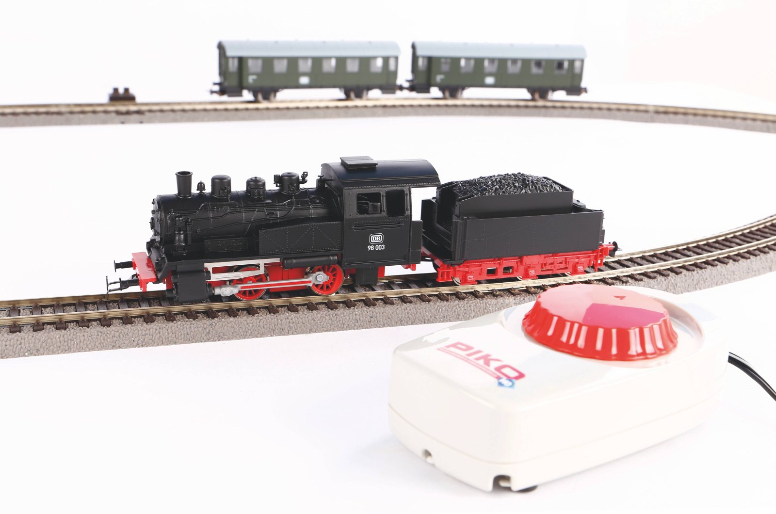 S-Set Lok + Tender + Perswgn. A-Gleis & B