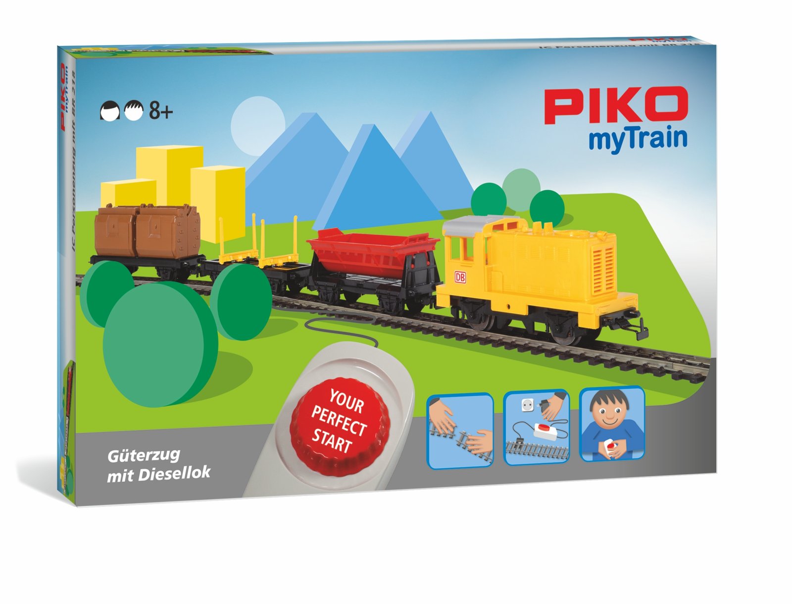 S-Set PIKO myTrain Güterzug Diesellok