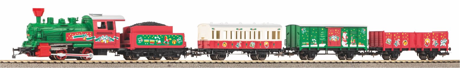 S-Set Weihnachten Lok + 3 wg. A-Gleis & B