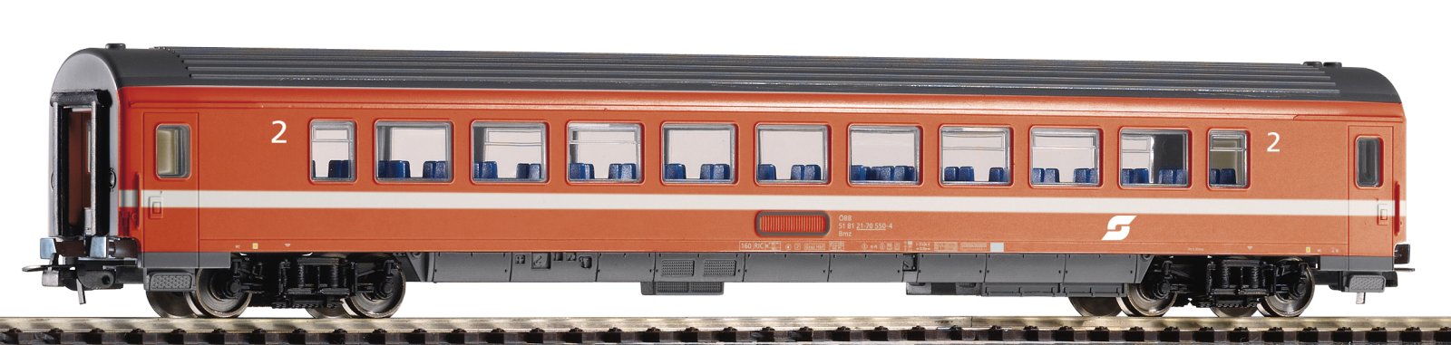 Schnellzugwagen Eurofima orange 2. Kl.,ÖBB, Ep. IV