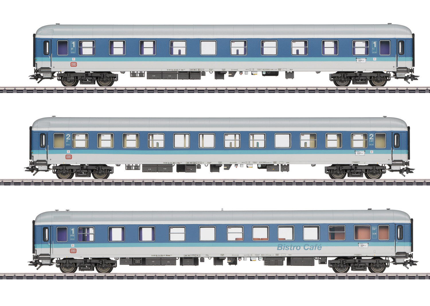 Schnellzugwagen-Set IR DB