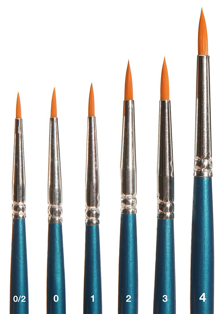 Set 6 Ronde Kwasten Synthetisch 0/201234
