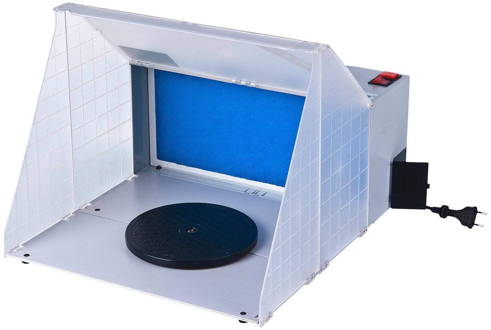 Spuitcabine 110V - 240V /50/60 Hz Dc 12 C 1.6 A.