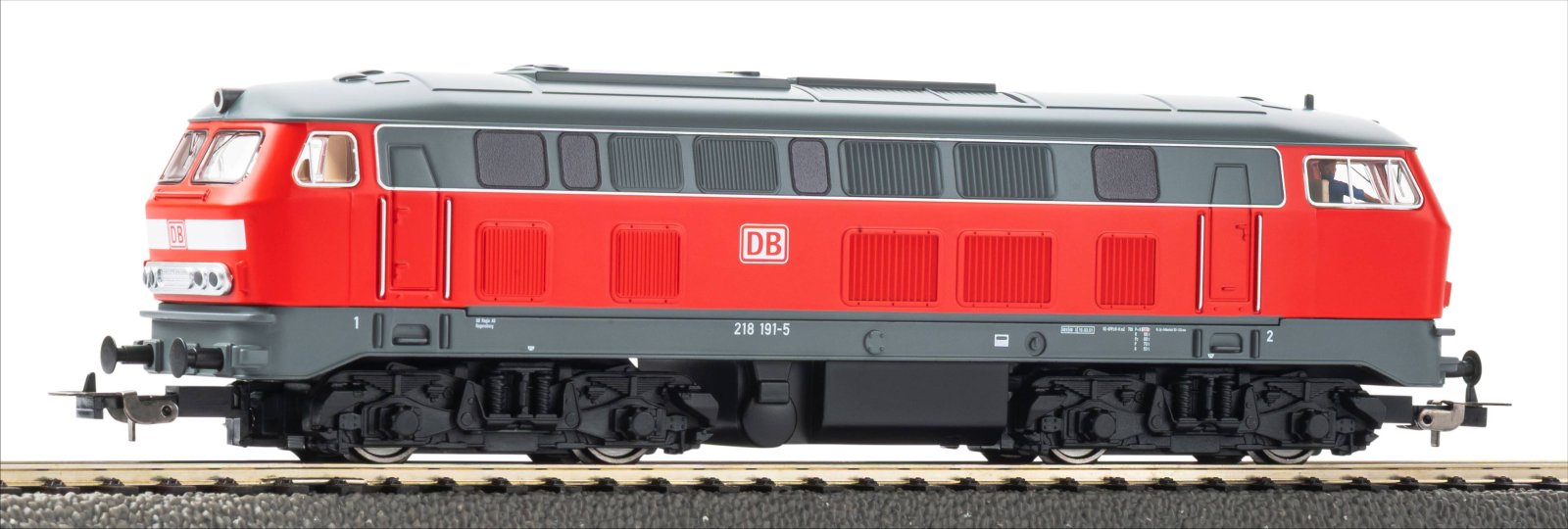 Start-Set Güterzug DB AG mit BR 218, A-Gleis mit Bettung