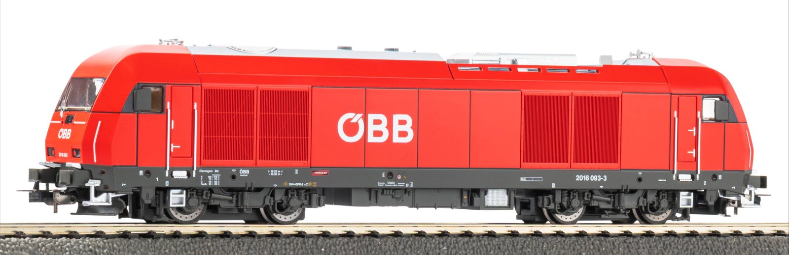 Start-Set Güterzug ÖBB mit Rh2016, A-Gleis mit Bettung