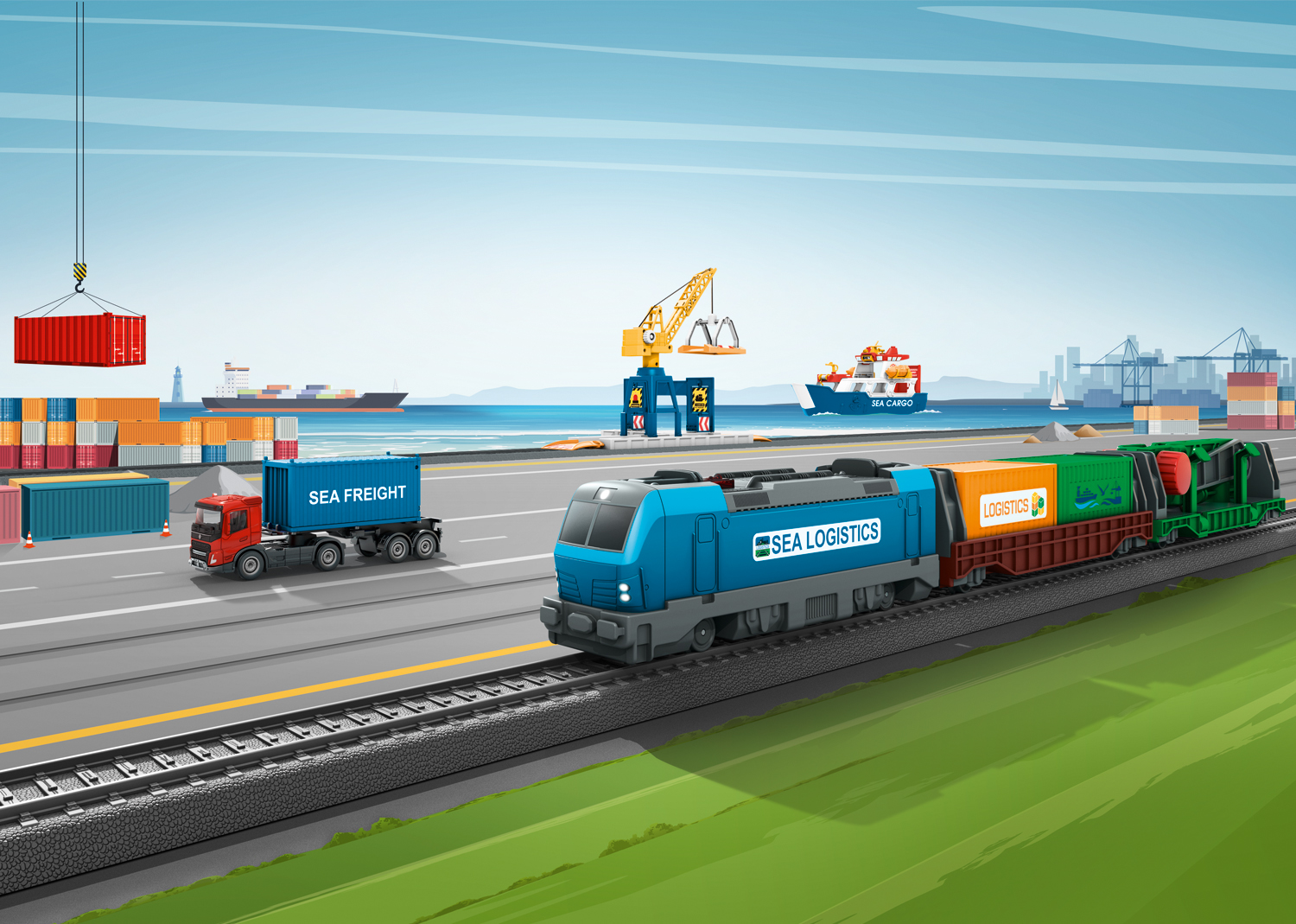 Startpackung Containerlogisti